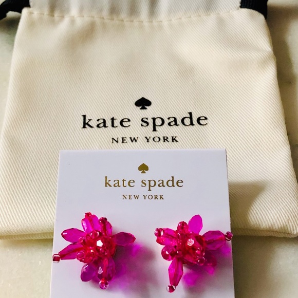 kate spade Jewelry - Kate Spade ♠️ Pink “Full Flourish Small Studs”